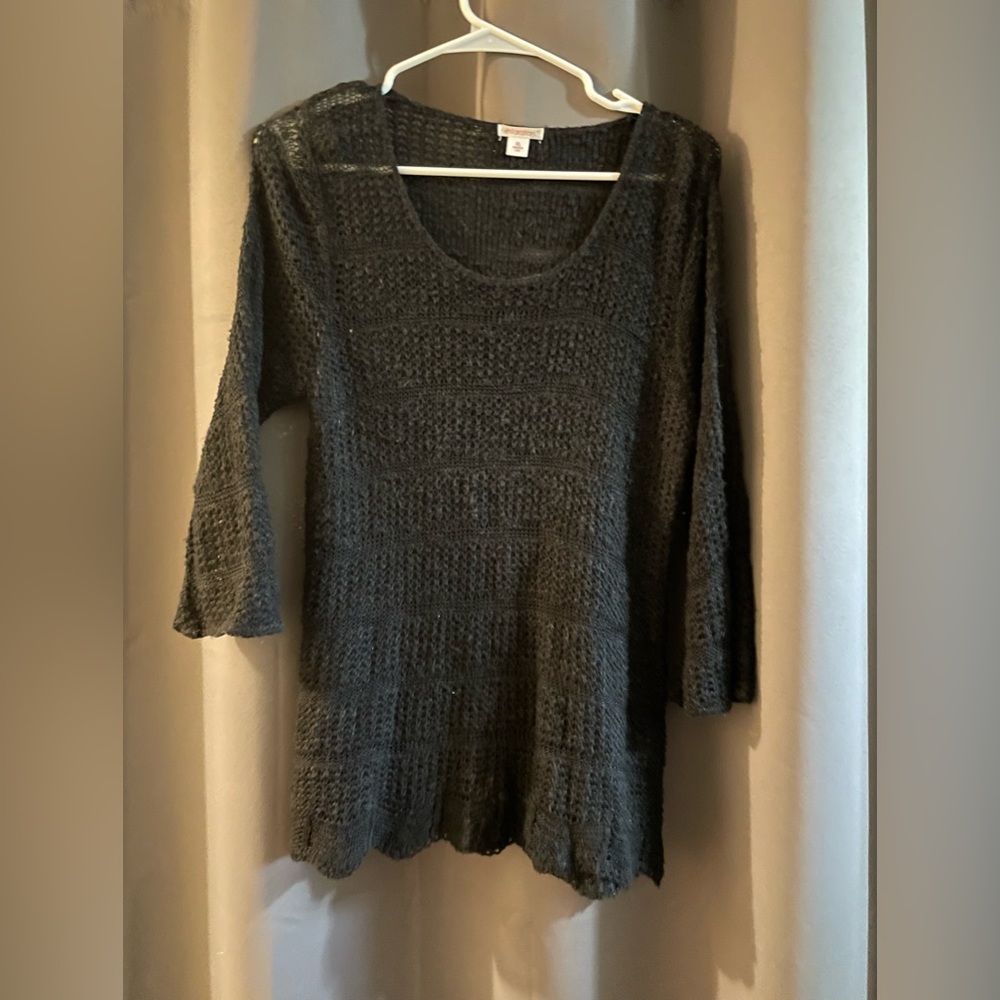 Womens Xhilaration Knit Sweater - 3/4 Sleeve - XL
